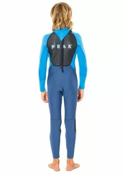 Peak Youth Energy 3/2mm Flatlock Steamer Wetsuit -Wetsuit Shop Peak Youth Energy 3 2mm Flatlock Steamer Wetsuit Blue 1