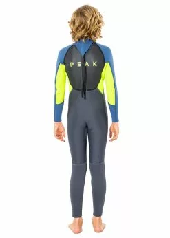 Peak Youth Energy 3/2mm Flatlock Steamer Wetsuit -Wetsuit Shop Peak Youth Energy 3 2mm Flatlock Steamer Wetsuit yellow 1
