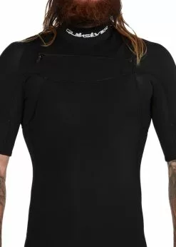 Quiksilver Mens 2/2mm Capsule Sessions Short Sleeve Chest Zip Steamer Wetsuit -Wetsuit Shop Quiksilver Mens 2 2mm Capsule Sessions Short Sleeve Chest Zip Steamer Wetsuit 6