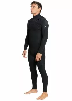 Quiksilver Mens Everyday Sessions 4/3mm Chest Zip Steamer Wetsuit -Wetsuit Shop Quiksilver Mens Everyday Sessions 43mm Chest Zip Steamer Wetsuit 1
