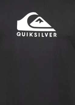 Quiksilver Mens Solid Streak Long Sleeve Rash Guard -Wetsuit Shop Quiksilver Mens Solid Streak Long Sleeve Rash Guard Black 3