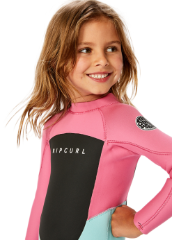Rip Curl Groms Omega 3/2mm Back Zip Steamer Wetsuit -Wetsuit Shop Rip Curl Groms Omega 3 2mm Back Zip Steamer Wetsuit PNK 4