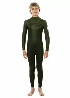 Rip Curl Junior Dawn Patrol 3/2mm Chest Zip Steamer Wetsuit