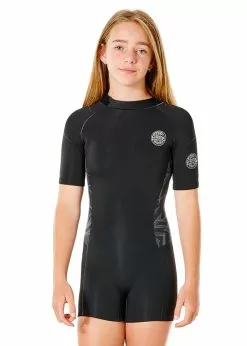 Rip Curl Junior Girls Dawn Patrol 2mm Short Sleeve Spring Suit -Wetsuit Shop Rip Curl Junior Girls Dawn Patrol 2mm Short Sleeve Spring Suit 3