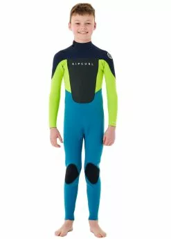 Rip Curl Boys Omega 3/2mm GB Back Zip Steamer Wetsuit