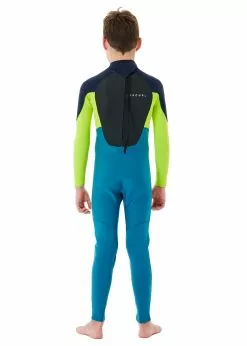 Rip Curl Boys Omega 3/2mm GB Back Zip Steamer Wetsuit -Wetsuit Shop Rip Curl Junior Omega 3 2mm GB Back Zip Steamer Wetsuit NVY 4
