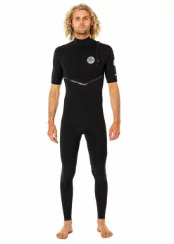 Rip Curl Mens E Bomb Zipperless 2/2mm Short Sleeve Steamer Wetsuit