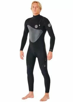 Rip Curl Mens F Bomb Heatseeker 4/3mm GB Zip Free Steamer Wetsuit