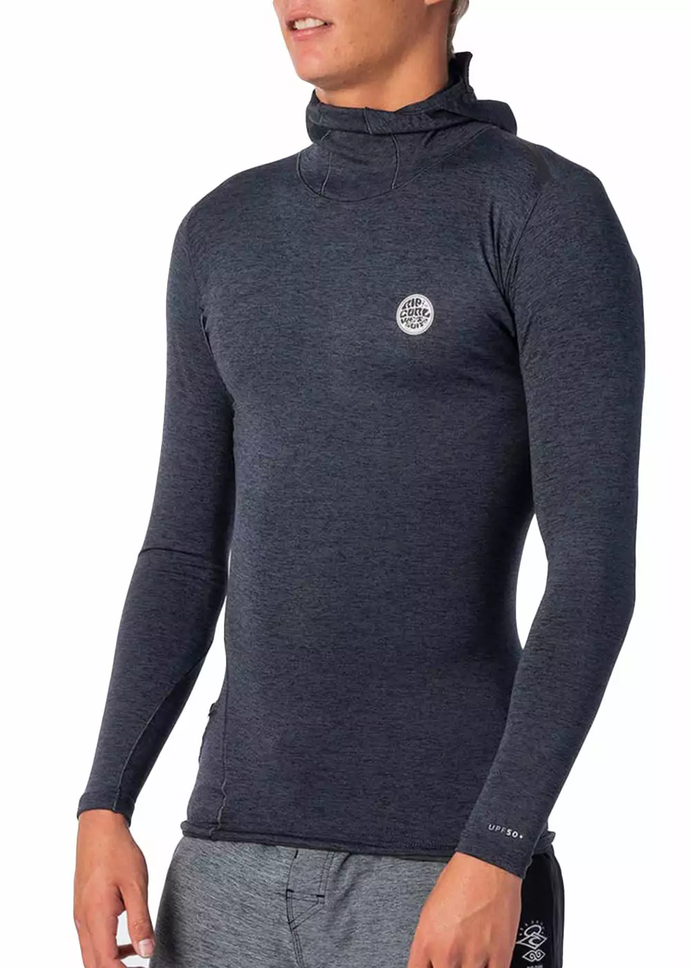 Rip Curl Mens Tech Bomb Long Sleeve Hooded Rash Guard 4 Rip Curl Mens Tech Bomb Long Sleeve Hooded Rash Guard - Image 2