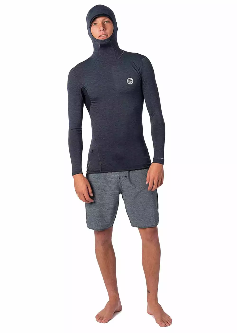 Rip Curl Mens Tech Bomb Long Sleeve Hooded Rash Guard 6 Rip Curl Mens Tech Bomb Long Sleeve Hooded Rash Guard - Image 4