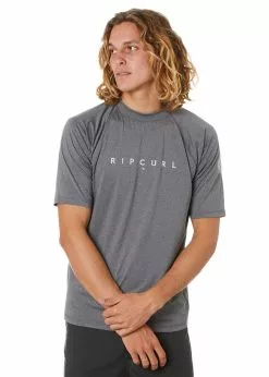 Rip Curl Mens Shockwaves Short Sleeve UV Rash Guard
