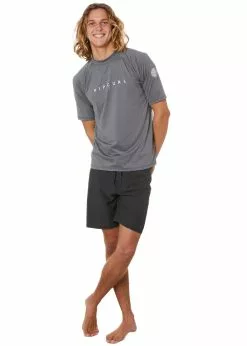 Rip Curl Mens Shockwaves Short Sleeve UV Rash Guard 11 Rip Curl Mens Shockwaves Short Sleeve UV Rash Guard -Wetsuit Shop Rip Curl Shockwaves Relaxed Short Sleeve UV Tee 5