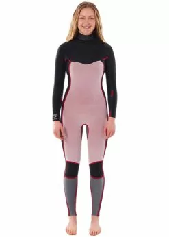 Rip Curl Womens Dawn Patrol 4/3mm Chest Zip Steamer Wetsuit -Wetsuit Shop Rip Curl Womens Dawn Patrol 4 3mm Chest Zip Steamer Wetsuit 4