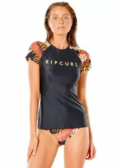 Rip Curl Womens Namotu Relaxed Short Sleeve Rash Guard