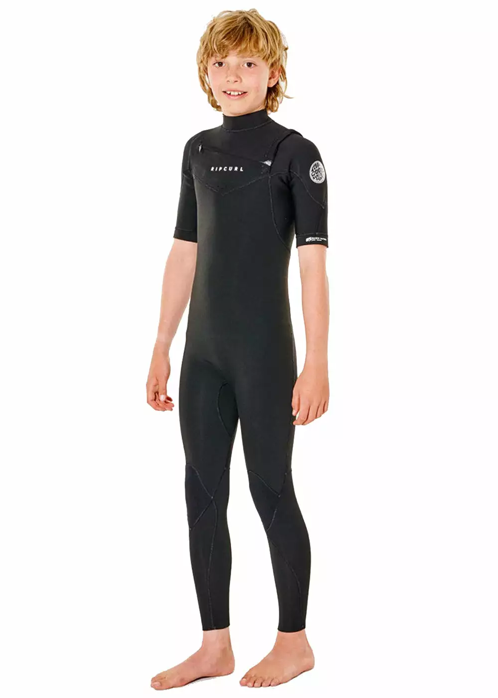 Rip Curl Youth Dawn Patrol 2/2mm Short Sleeve Chest Zip Steamer Wetsuit 4 Rip Curl Youth Dawn Patrol 2/2mm Short Sleeve Chest Zip Steamer Wetsuit - Image 2