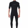 Rip Curl Mens Dawn Patrol 2/2mm Chest Zip Short Sleeve Steamer Wetsuit -Wetsuit Shop RipCurlMensDawnPatrol2mmChestZipShortSleeveSteamerWetsuit127MFS 0090 2XL 3