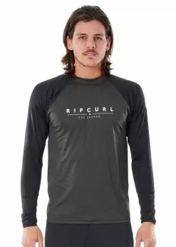 Rip Curl Mens Shockwaves Long Sleeve Rash Guard -Wetsuit Shop RipCurlMensShockwaveLongSleeveRashGuard 3
