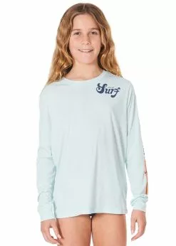 Rip Curl Girls Retro Long Sleeve Surflite Rash Guard