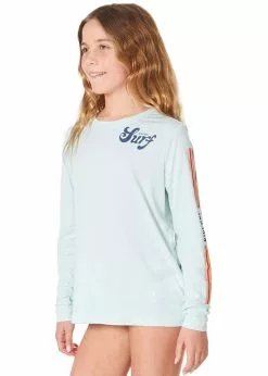 Rip Curl Girls Retro Long Sleeve Surflite Rash Guard 8 Rip Curl Girls Retro Long Sleeve Surflite Rash Guard -Wetsuit Shop Rip Curl Girls Retro Long Sleeve Surflite Rash Guard 2