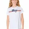 Rip Curl Girls Retro Short Sleeve Surflite Rash Guard 1 Rip Curl Girls Retro Short Sleeve Surflite Rash Guard -Wetsuit Shop Rip Curl Girls Retro Short Sleeve Surflite Rash Guard