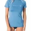 Rip Curl Womens Sunny Rays Relaxed Short Sleeve Rash Guard -Wetsuit Shop Rip Curl Womens Sunny Rays Relaxed S S Rash Guard