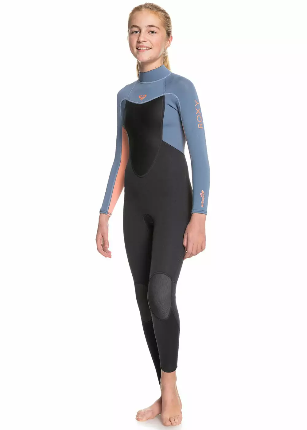 Roxy Girls 3/2mm Prologue Back Zip Flatlock Steamer 4 Roxy Girls 3/2mm Prologue Back Zip Flatlock Steamer - Image 2