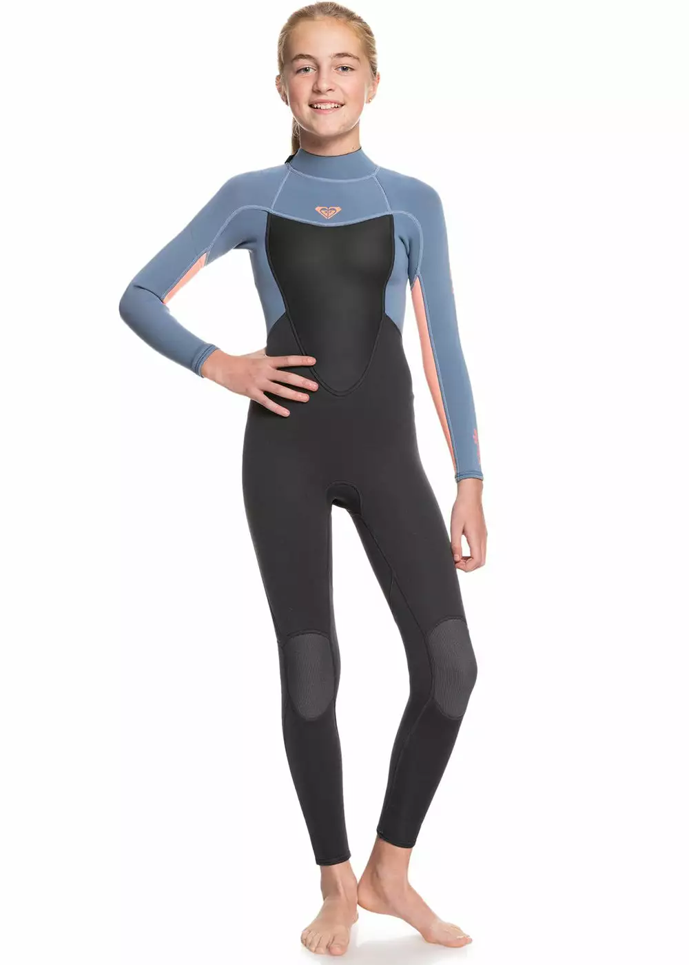 Roxy Girls 3/2mm Prologue Back Zip Flatlock Steamer 3 Roxy Girls 3/2mm Prologue Back Zip Flatlock Steamer