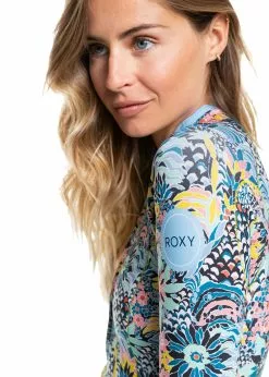 Roxy Womens 1.5mm Marine Bloom Q-Lock Front Zip Long Sleeve Spring Suit 16 Roxy Womens 1.5mm Marine Bloom Q-Lock Front Zip Long Sleeve Spring Suit -Wetsuit Shop Roxy Womens 1 5mm Marine Bloom Q Lock Chest Zip Long Sleeve Spring Suit 6