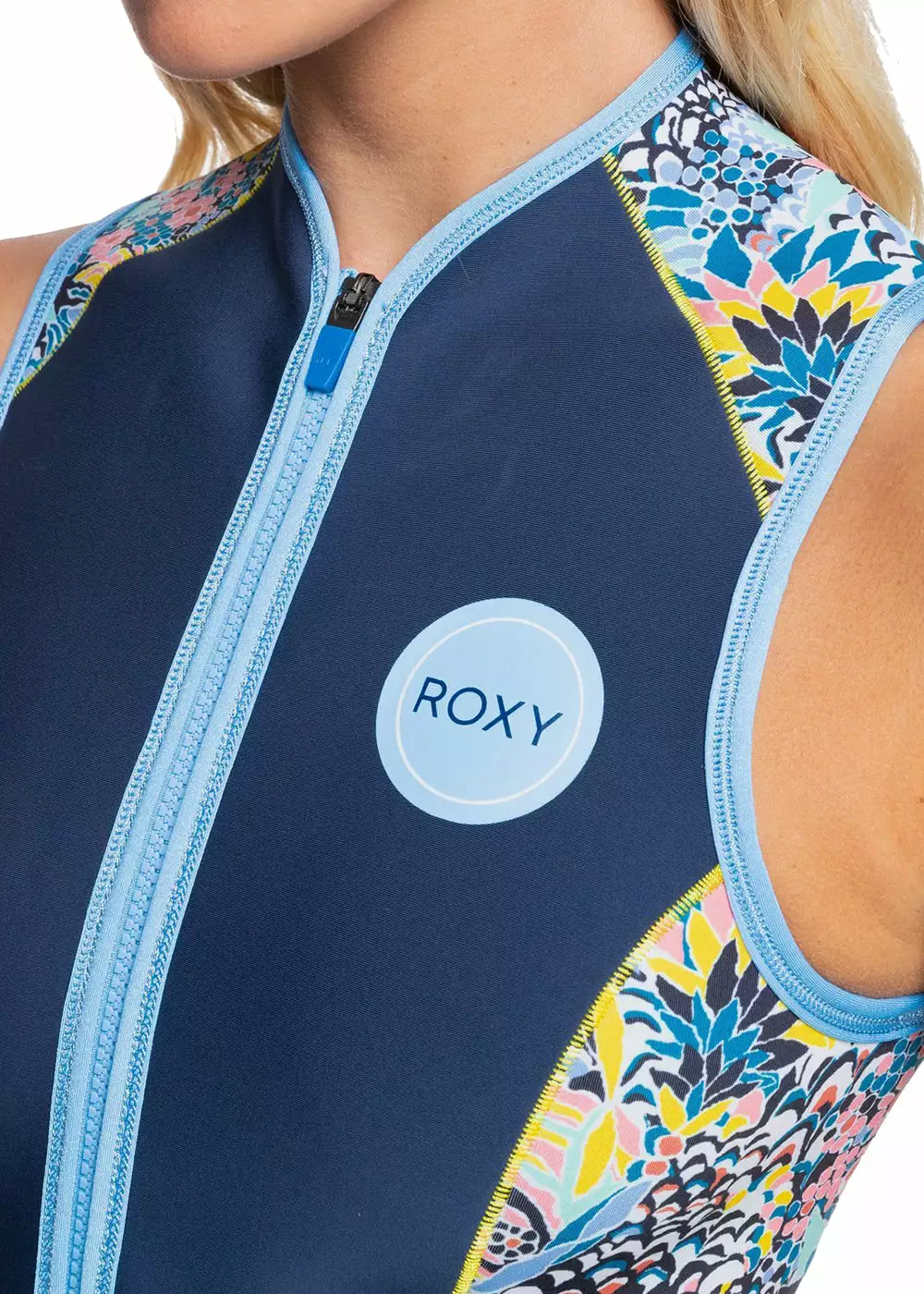 Roxy Womens 1.5mm Marine Bloom Q-Lock Long Jane Wetsuit 6 Roxy Womens 1.5mm Marine Bloom Q-Lock Long Jane Wetsuit - Image 4