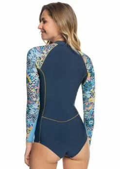 Roxy Womens 1mm Marine Bloom Q-Lock Cheeky Cut Spring Suit 12 Roxy Womens 1mm Marine Bloom Q-Lock Cheeky Cut Spring Suit -Wetsuit Shop Roxy Womens 1mm Marine Bloom Q Lock Cheeky Cut Spring Suit 2