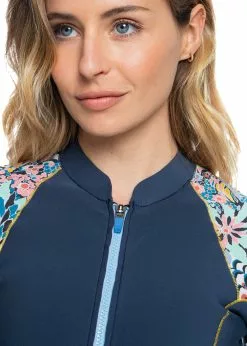 Roxy Womens 1mm Marine Bloom Q-Lock Cheeky Cut Spring Suit 14 Roxy Womens 1mm Marine Bloom Q-Lock Cheeky Cut Spring Suit -Wetsuit Shop Roxy Womens 1mm Marine Bloom Q Lock Cheeky Cut Spring Suit 4