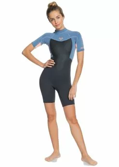 Roxy Womens 2/2mm Prologue Women Back Zip Short Sleeve Spring Suit 12 Roxy Womens 2/2mm Prologue Women Back Zip Short Sleeve Spring Suit -Wetsuit Shop Roxy Womens 2 2mm Prologue Women Back Zip Short Sleeve Spring Suit 5