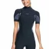 Roxy Womens 2/2mm Syncro Short Sleeve Q-Lock Chest Zip Spring Suit -Wetsuit Shop Roxy Womens 2 2mm Syncro Short Sleeve Q Lock Chest Zip Spring Suit 1
