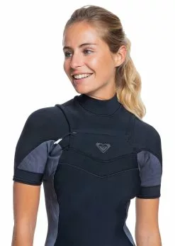 Roxy Womens 2/2mm Syncro Short Sleeve Q-Lock Chest Zip Spring Suit -Wetsuit Shop Roxy Womens 2 2mm Syncro Short Sleeve Q Lock Chest Zip Spring Suit 3