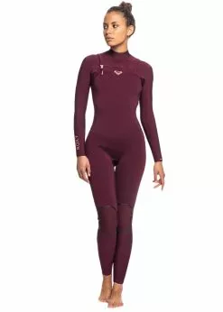 Roxy Womens 3/2mm Performance Chest Zip Steamer Wetsuit