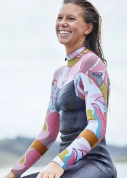 Roxy Womens 3/2mm Syncro Back Zip Steamer Wetsuit -Wetsuit Shop Roxy Womens 32mm Syncro Back Zip Steamer Wetsuit 9