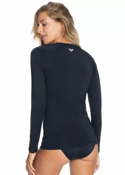 Roxy Womens Essentials Long Sleeve Front Zip Rash Guard -Wetsuit Shop Roxy Womens Essentials Long Sleeve Front Zip Rash Guard 3