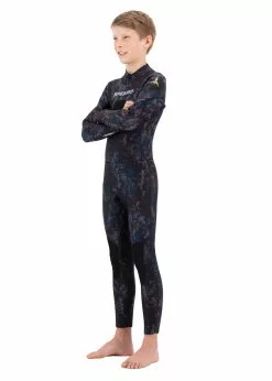 Spearo 7 Seas Kids 3.5mm Spearfishing Steamer Wetsuit 14 Spearo 7 Seas Kids 3.5mm Spearfishing Steamer Wetsuit -Wetsuit Shop SP 7S Y01 3.5 CA 12 SPEARO KIDS STEAMER 3