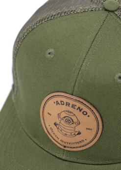 Adreno Surge Trucker Cap - Leather Helmet Badge -Wetsuit Shop SUR 0204 A24 GN Surge Trucker4