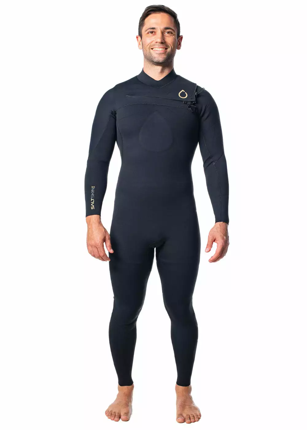 SALT Mens 3/2mm Chest Zip Steamer Wetsuit 3 SALT Mens 3/2mm Chest Zip Steamer Wetsuit