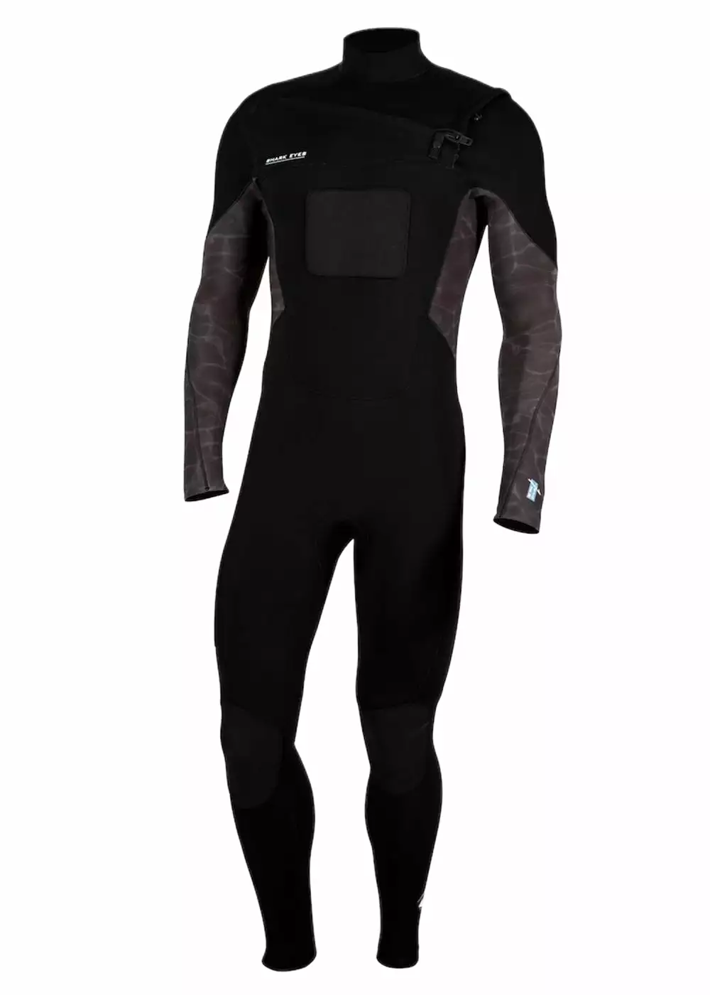 Shark Eyes Hybrid 3mm Chest Zip Steamer 3 Shark Eyes Hybrid 3mm Chest Zip Steamer