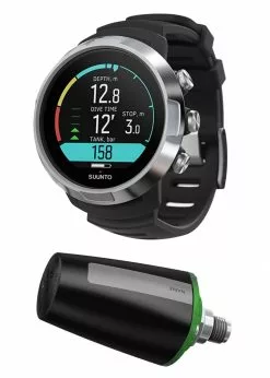 Suunto D5 Black / Silver + Tank POD Package