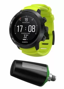 Suunto D5 Black / Lime + Tank POD Package