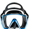 Tusa Freedom HD Fishtail Blue/Black Mask -Wetsuit Shop Tusa Freedom HD Fishtail Blue Black Mask