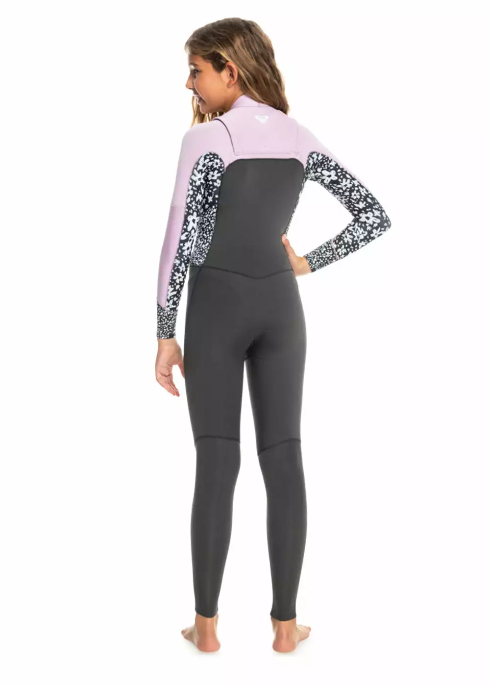 Roxy Girls Swell Series 3/2mm Back Zip Steamer Wetsuit 4 Roxy Girls Swell Series 3/2mm Back Zip Steamer Wetsuit - Image 2