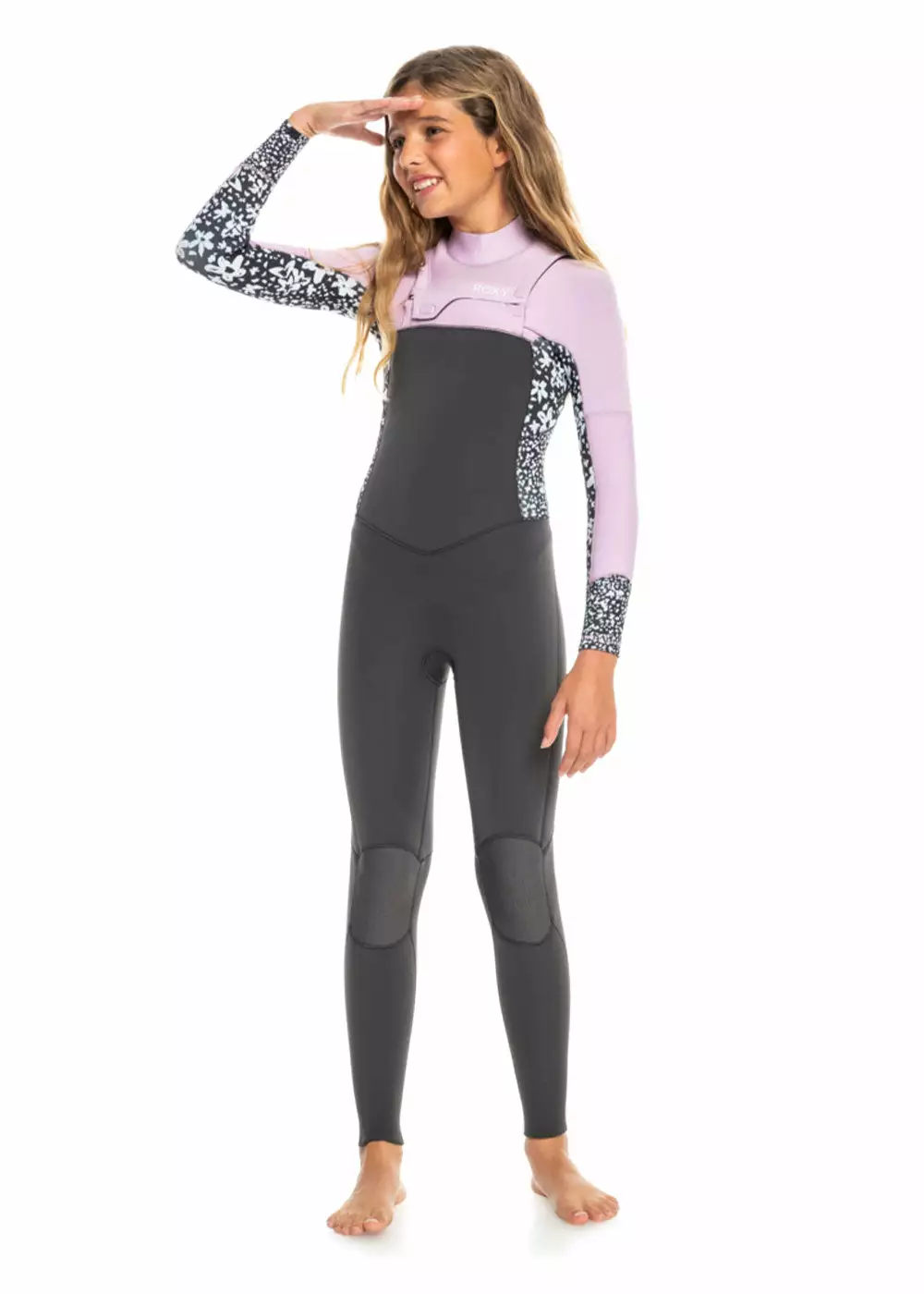 Roxy Girls Swell Series 3/2mm Back Zip Steamer Wetsuit 8 Roxy Girls Swell Series 3/2mm Back Zip Steamer Wetsuit - Image 6