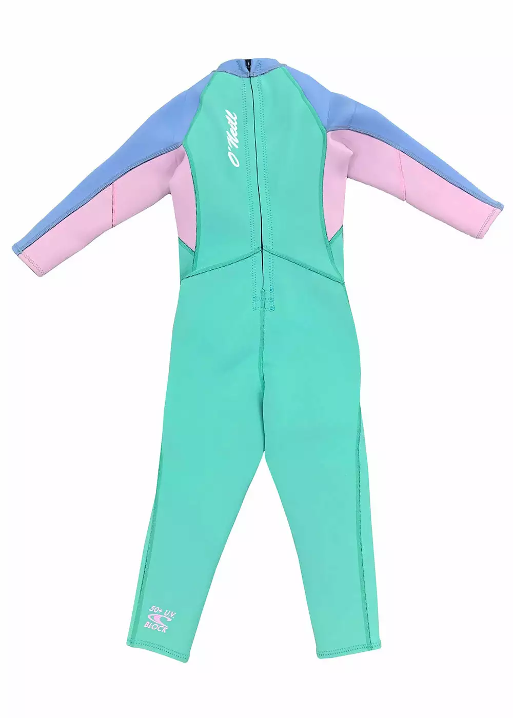 ONeill O'Neill Girls Toddler Reactor 2mm Back Zip Steamer Wetsuit 4 ONeill O'Neill Girls Toddler Reactor 2mm Back Zip Steamer Wetsuit - Image 2
