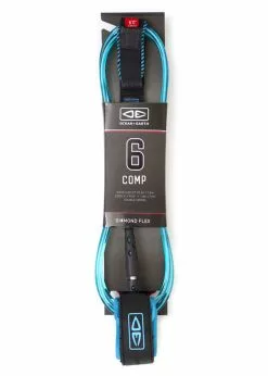 Ocean And Earth Diamond Flex Comp Moulded Surf Leash - 6ft