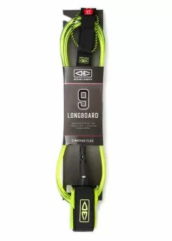 Ocean And Earth Diamond Flex Regular Longboard Surf Leash - 9ft