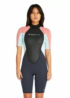 ONeill O'Neill Womens Reactor II Back Zip Short Sleeve Spring Suit 2mm